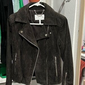 BCBG suede leather jacket